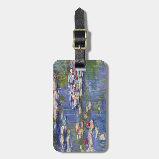 Claude Monet - Water Lilies / Nympheas Bagagelabel (Voorkant verticaal)