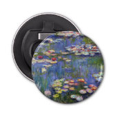 Claude Monet - Water Lilies / Nympheas Button Flesopener (Voorkant)