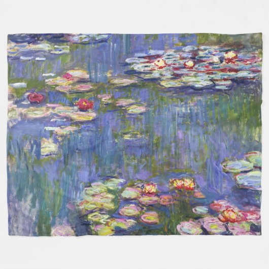 Claude Monet - Water Lilies / Nympheas Fleece Deken (Voorkant (Horizontaal))