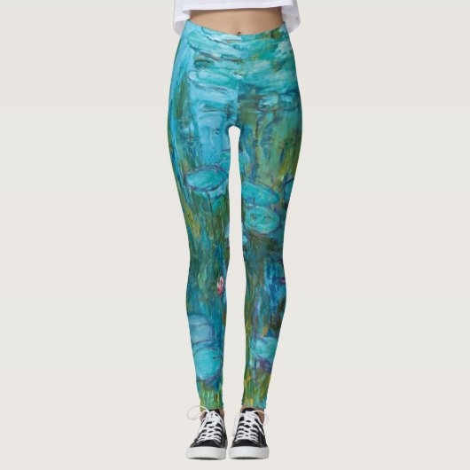 Claude Monet Water Lilies Nymphéas GalleryHD Leggings (Voorkant)