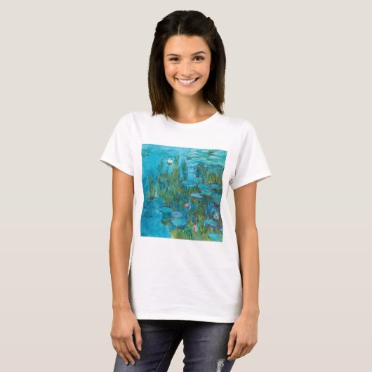 Claude Monet Water Lilies Nymphéas GalleryHD T-shirt (Voorkant volledig)