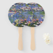Claude Monet - Water Lilies / Nympheas Handwaaier (Voorkant en achterkant)