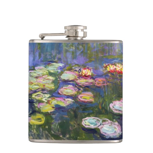Claude Monet - Water Lilies / Nympheas Heupfles (Voorkant)