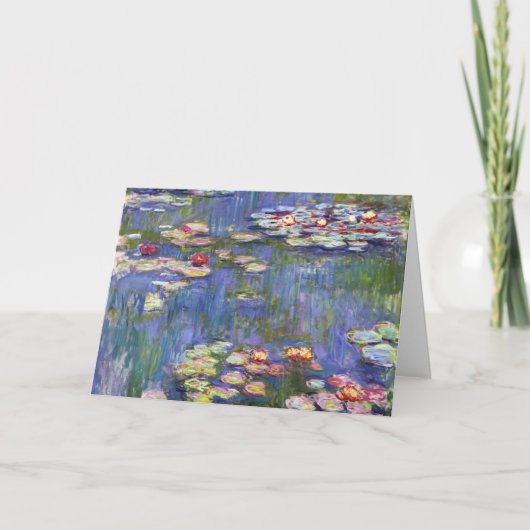 Claude Monet - Water Lilies / Nympheas Kaart (Voorkant)