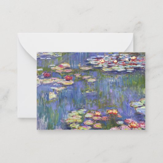 Claude Monet - Water Lilies / Nympheas Notitiekaartje (Voorkant)