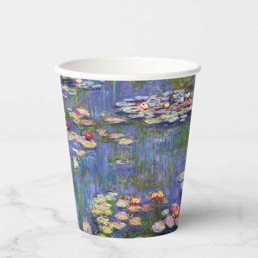 Claude Monet - Water Lilies / Nympheas Papieren Bekers (Voorkant)