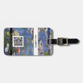 Claude Monet - Water Lilies / Nympheas - QR-code Bagagelabel (Voorkant horizontaal)