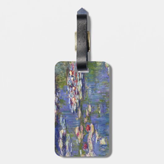 Claude Monet - Water Lilies / Nympheas - QR-code Bagagelabel (Achterkant verticaal)