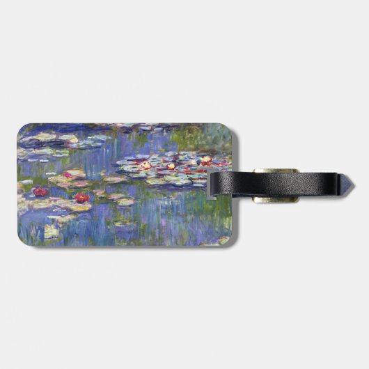 Claude Monet - Water Lilies / Nympheas - QR-code Bagagelabel (Achterkant horizontaal)