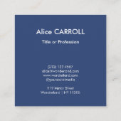 Claude Monet - Water Lilies / Nympheas - QR-code Vierkante Visitekaartje (Achterkant)