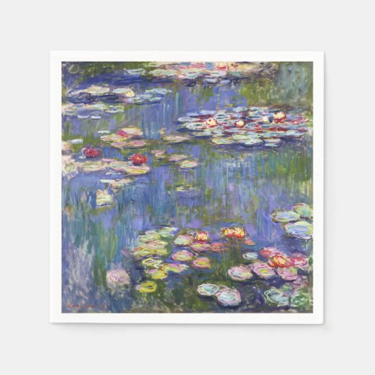 Claude Monet - Water Lilies / Nympheas Servet (Voorkant)