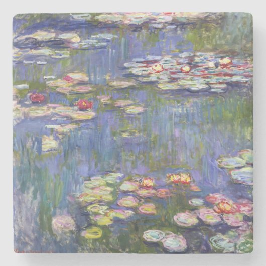Claude Monet - Water Lilies / Nympheas Stenen Onderzetter (Voorkant)