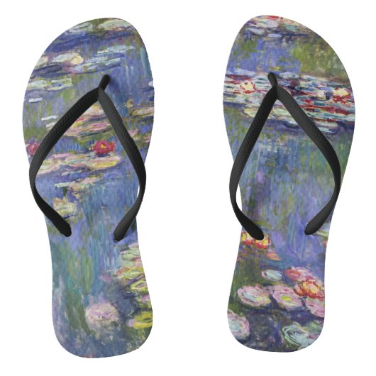 Claude Monet - Water Lilies / Nympheas Teenslippers (Voetbed)