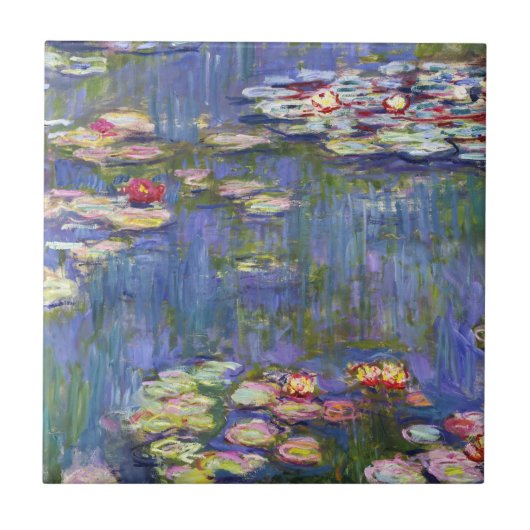 Claude Monet - Water Lilies / Nympheas Tegeltje (Voorkant)