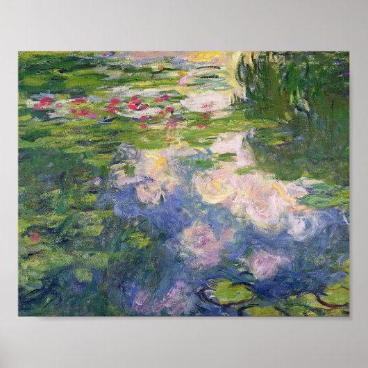 Claude Monet Water Lilies Painting Poster (Voorkant)