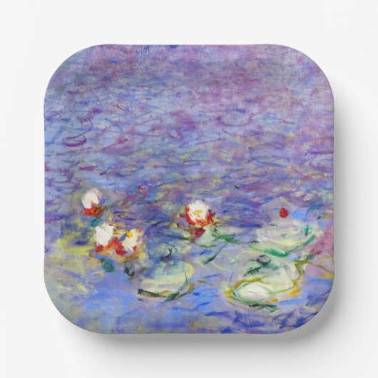 Claude Monet - Water Lilies Papieren Bordje (Voorkant)