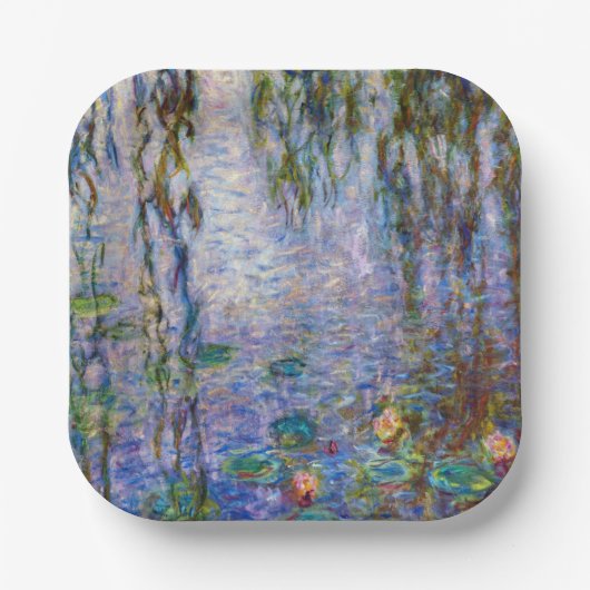 Claude Monet - Water Lilies Papieren Bordje (Voorkant)