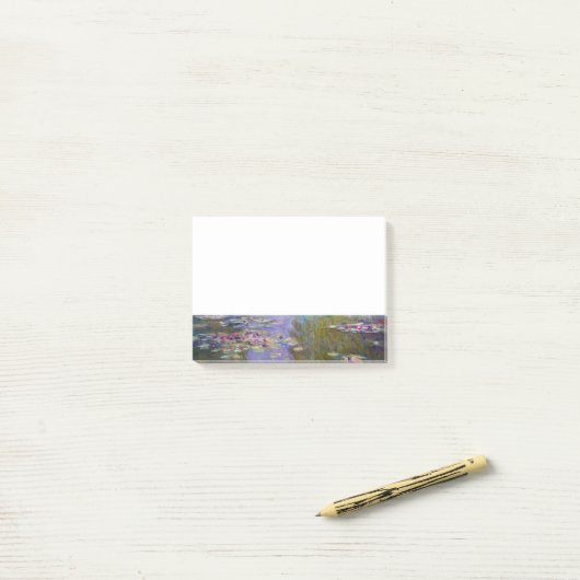 Claude Monet Water Lilies Post-it® Notes (Op bureau)