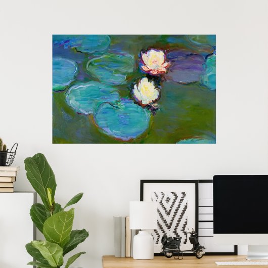 Claude Monet - Water Lilies Poster (Thuiskantoor)