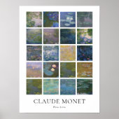 Claude Monet Water Lilies Poster (Voorkant)