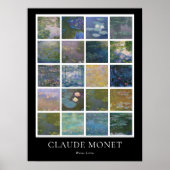 Claude Monet Water Lilies Poster (Voorkant)