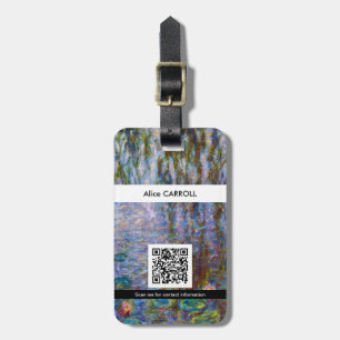 Claude Monet - Water Lilies - QR-code Bagagelabel