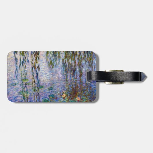 Claude Monet - Water Lilies - QR-code Bagagelabel (Achterkant horizontaal)