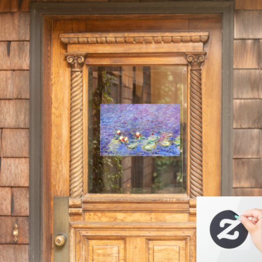 Claude Monet - Water Lilies Raamsticker (Huis Deur)