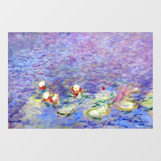 Claude Monet - Water Lilies Raamsticker (Vel)