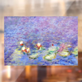Claude Monet - Water Lilies Raamsticker (Vel 2)