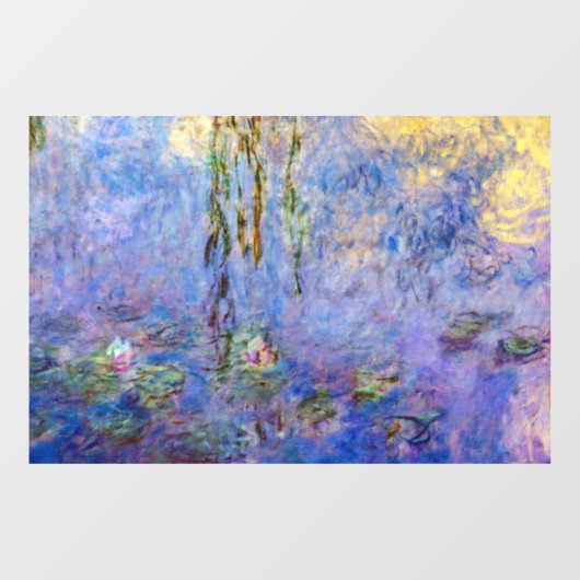 Claude Monet - Water Lilies Raamsticker (Vel)