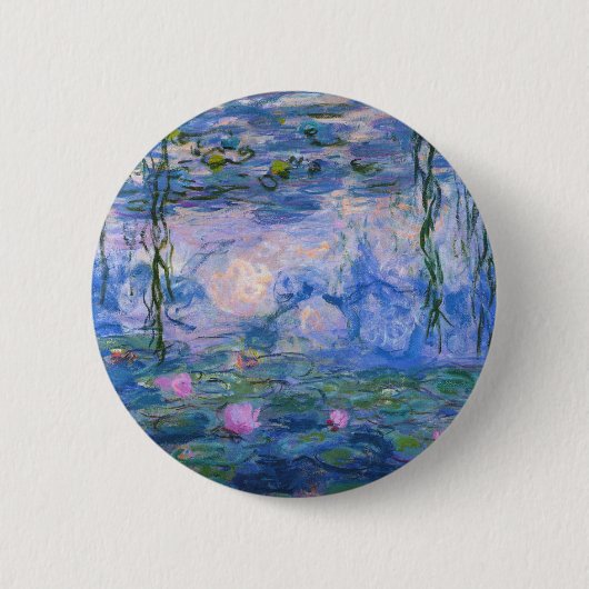 Claude Monet - Water Lilies Ronde Button 5,7 Cm (Voorkant)