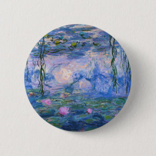 Claude Monet - Water Lilies Ronde Button 5,7 Cm