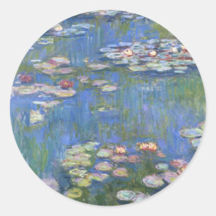 Claude Monet // Water Lilies Ronde Sticker