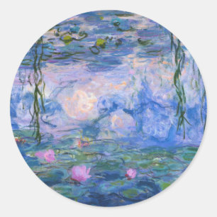 Claude Monet - Water Lilies Ronde Sticker
