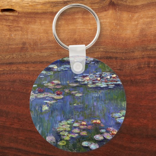 Claude Monet Water Lilies Sleutelhanger (Voorkant)