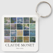 Claude Monet Water Lilies Sleutelhanger (Achterkant)