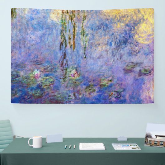 Claude Monet - Water Lilies Spandoek (Beurs)