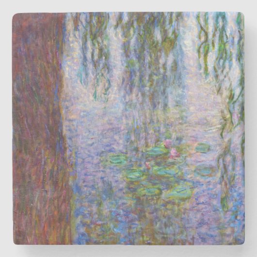 Claude Monet - Water Lilies Stenen Onderzetter (Voorkant)