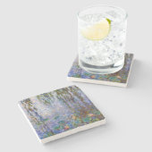 Claude Monet - Water Lilies Stenen Onderzetter (Zijkant)