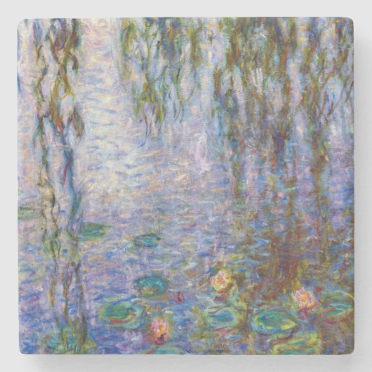 Claude Monet - Water Lilies Stenen Onderzetter (Voorkant)