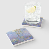 Claude Monet - Water Lilies Stenen Onderzetter (Zijkant)