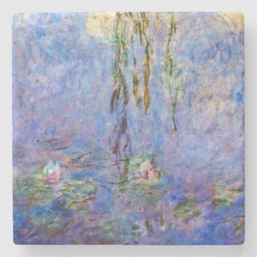 Claude Monet - Water Lilies Stenen Onderzetter (Voorkant)