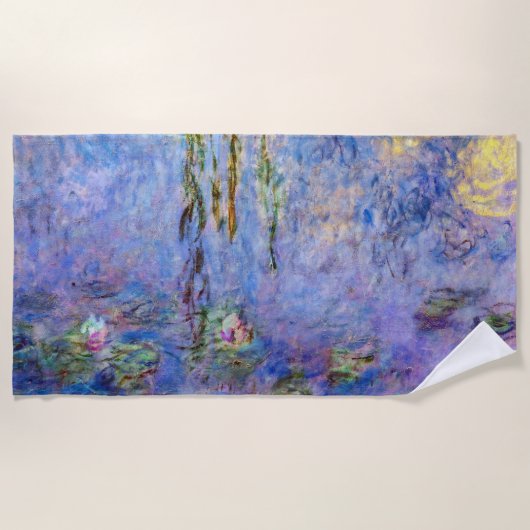 Claude Monet - Water Lilies Strandlaken (Voorkant)