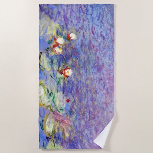 Claude Monet - Water Lilies Strandlaken (Voorkant)