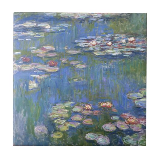 Claude Monet // Water Lilies Tegeltje (Voorkant)