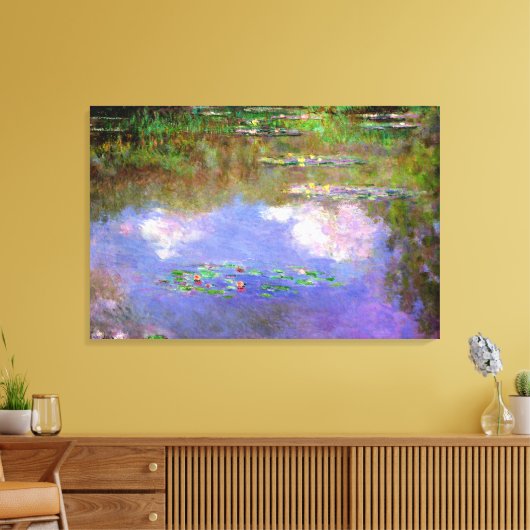 Claude Monet - Water-Lilies, The Clouds, Canvas Afdruk (Insitu (Woonkamer))