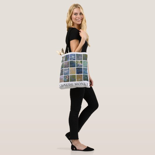 Claude Monet Water Lilies Tote Bag (Op model)