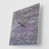 Claude Monet - Water Lilies Vierkante Klok (Hoek)