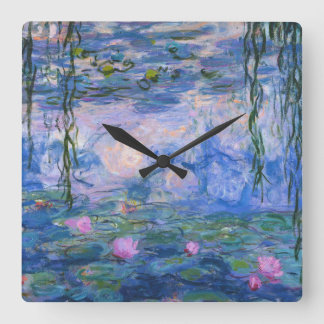 Claude Monet - Water Lilies Vierkante Klok